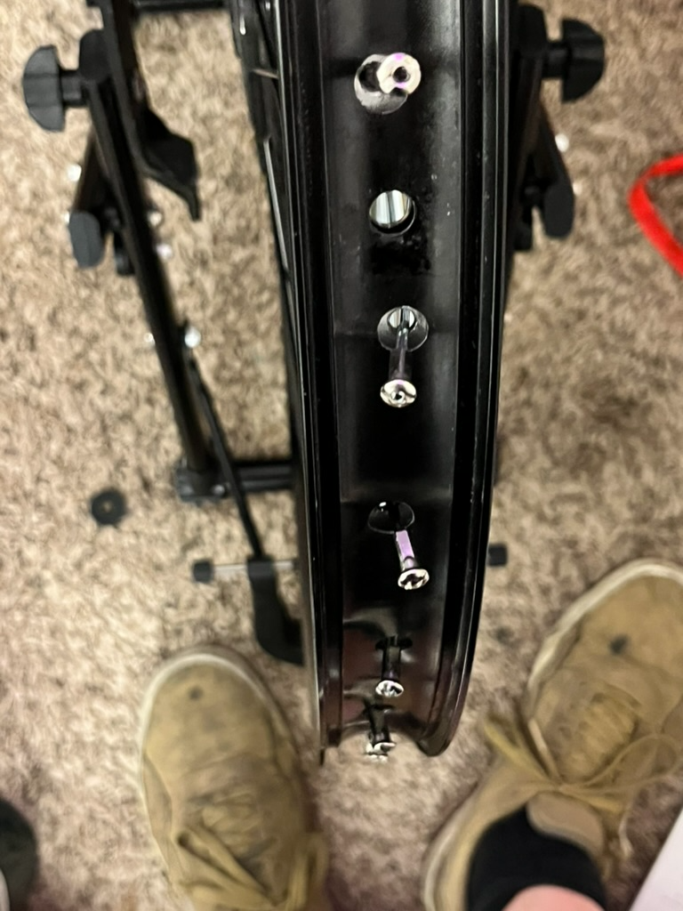 Spokes too long
